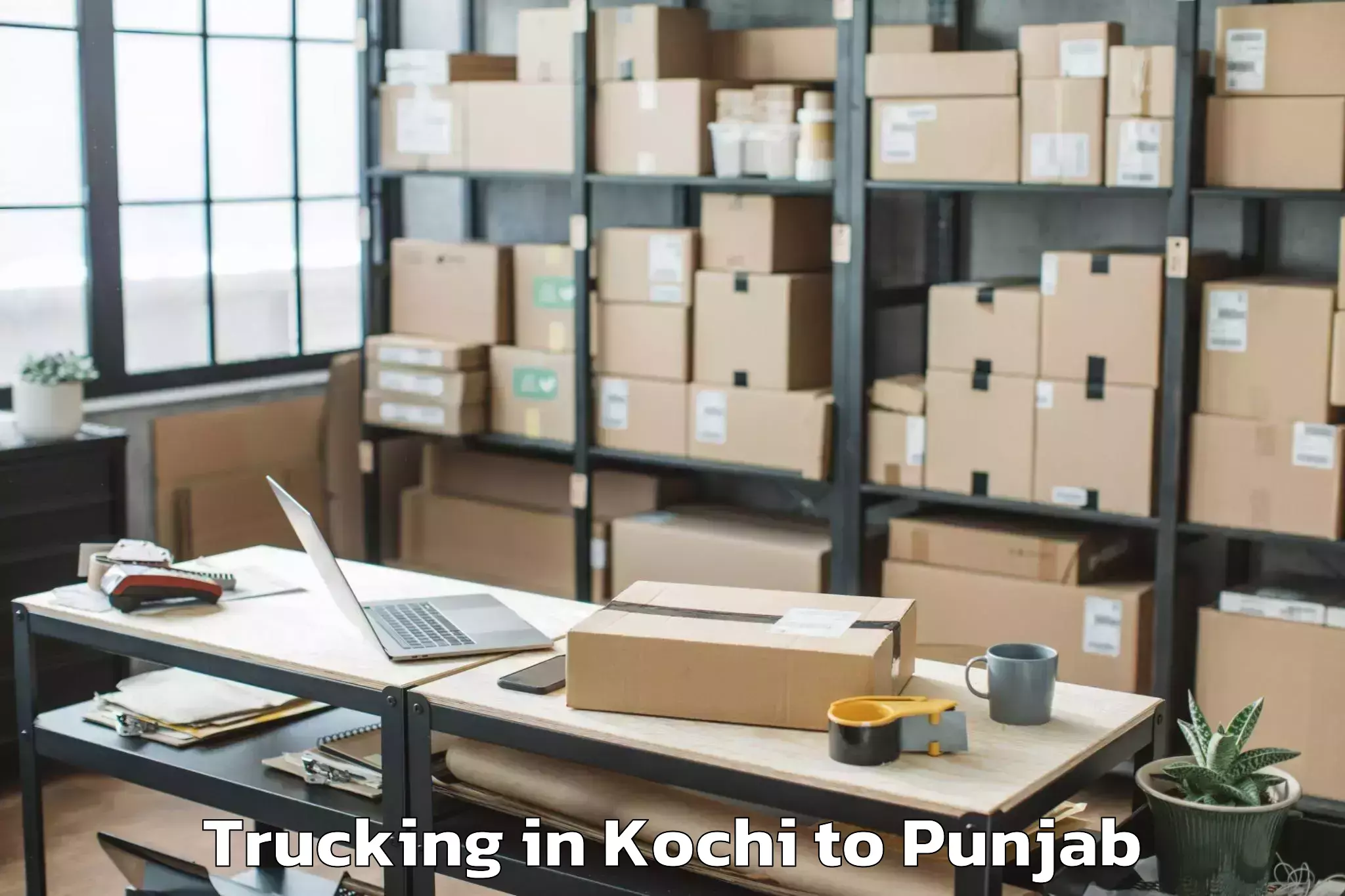 Kochi to Tapa Trucking Booking